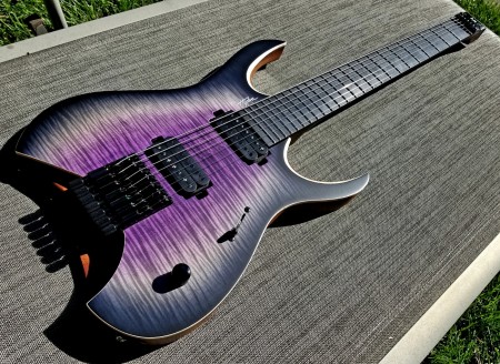 Full View Of Hydra Elite 7 Flamed Maple Guitar