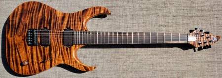 Full View Of Duvell Elite 6 Curly Redwood Guitar
