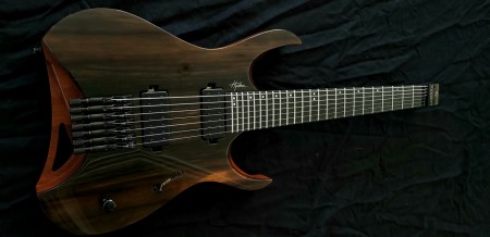 Full View Of Hydra Elite 7 Macassar Ebony Guitar